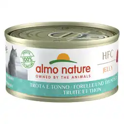 Zooplus 5+1 gratis! Almo Nature Cat HFC 6 x 70g - HFC Forel & Tonijn in Gelei aanbieding