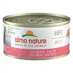 Zooplus 5+1 gratis! Almo Nature Cat HFC 6 x 70g - HFC Natural Zalm in Gelei aanbieding