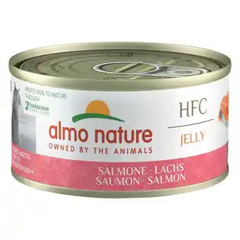 Zooplus 5+1 gratis! Almo Nature Cat HFC 6 x 70g - HFC Natural Zalm in Gelei aanbieding