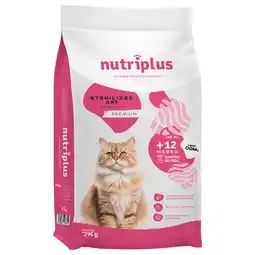 Zooplus 5% korting! 2 kg / 7 kg Nutriplus Adult droogvoer - 7 kg Sterilized Adult aanbieding