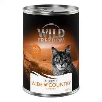 Zooplus 12 x 400 g Wild Freedom Natvoer met 10% korting! - Sterilised: Wide Country - Kip puur aanbieding