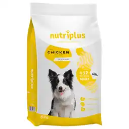 Zooplus 5% Korting! Nutriplus droogvoer 3 kg / 15 kg - Adult met Kip 3 kg aanbieding