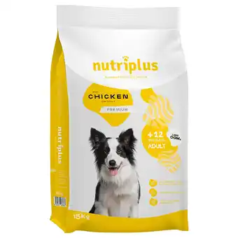 Zooplus 5% Korting! Nutriplus droogvoer 3 kg / 15 kg - Adult met Kip 15 kg aanbieding