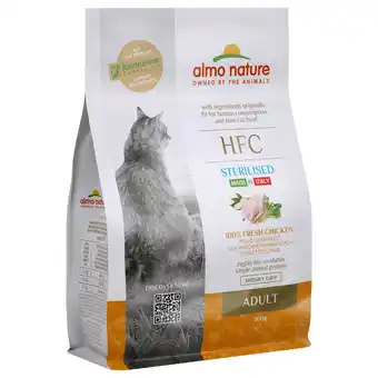 Zooplus 300g Adult Sterilised Kip Almo Nature HFC Kattenvoer aanbieding