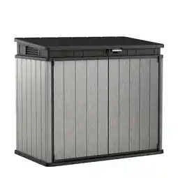 Praxis Keter opbergkast Elite Store antraciet 123,5x82cm aanbieding