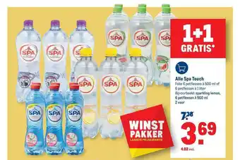 Makro Alle spa touch 500 ml aanbieding