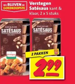 Nettorama Verstegen Satésaus kant & klaar aanbieding