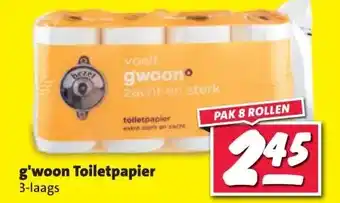 Nettorama g'woon Toiletpapier 3-laags aanbieding