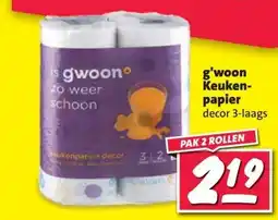 Nettorama g'woon Keuken- papier decor 3-laags aanbieding