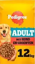 Welkoop Pedigree Adult Krokante brokken - Hondenvoer - Rund - 12 kg aanbieding