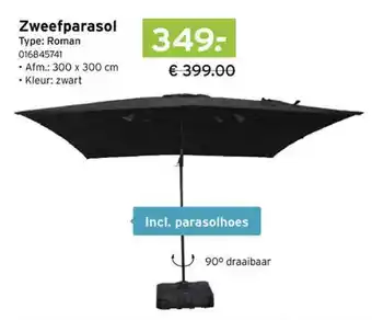 Heuts Zweefparasol roman aanbieding