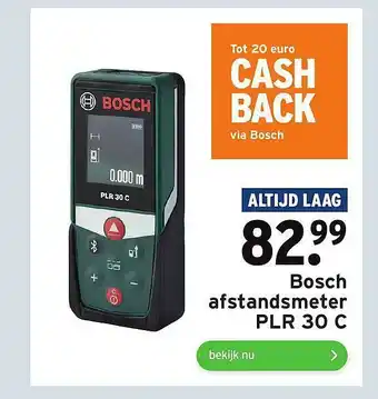 GAMMA Bosch afstandsmeter plr 30 c aanbieding