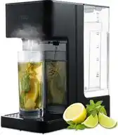 Bol.com MOA Heetwaterdispenser - 45-100°C - 100/200/300/400 ml - Melkfunctie - BPA-vrij - 2.7L – Zwart aanbieding