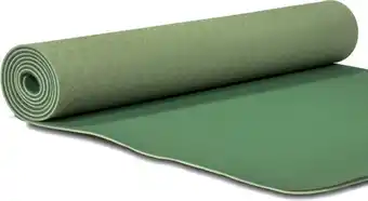 Bol.com Yogi & Yogini Premium TPE Yogamat Groen – 183 x 61 x 0.5 cm (950 gram) aanbieding