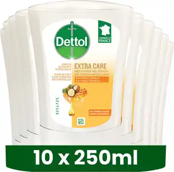 Bol.com Dettol No-Touch Refill Extra Care Honey & Sheabutter 250ML x 10 aanbieding