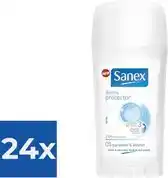 Bol.com Sanex Dermo Protector Deodorant Stick 65 ml - Voordeelverpakking 24 stuks aanbieding