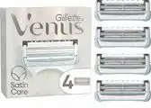 Bol.com Gillette Venus Satin Care - 4 Scheermesjes - Voor Vrouwen - Voor Huid en Schaamhaar aanbieding