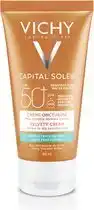 Bol.com Vichy Capital Soleil SPF50+ Fluweelachtige Zonnecrème Normale tot Droge Huid - Gelaat 50ml aanbieding