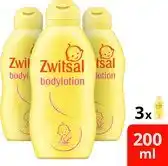 Bol.com Zwitsal Baby Bodylotion 3x200 ml aanbieding