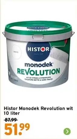 GAMMA Histor Monodek Revolution wit 10 liter aanbieding