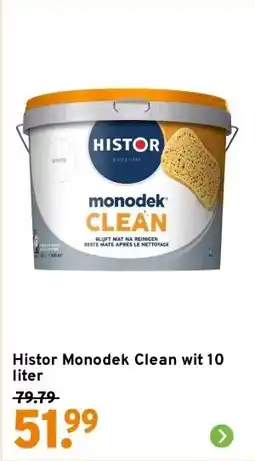 GAMMA Histor Monodek Clean wit 10 liter aanbieding