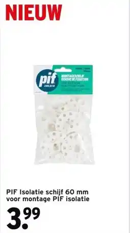 GAMMA PIF Isolatie schijf 60 mm voor montage PIF isolatie aanbieding