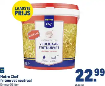 Makro Metro Chef frituurvet neutraal aanbieding