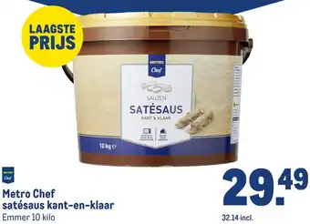 Makro Metro Chef satésaus kant-en-klaar aanbieding