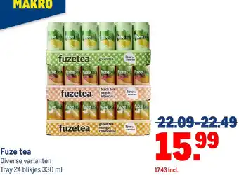 Makro Fuze tea aanbieding