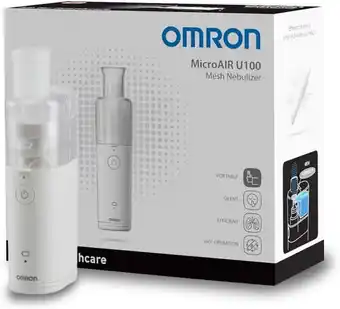 Amazon OMRON MicroAIR U100 Draagbaar, geluidsarm membraan zak-inhalator aanbieding