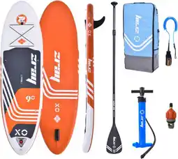 Bol.com Zray SUP board 275 cm - oranje/wit/grijs aanbieding