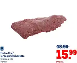 Makro Metro Chef lerse runderbavette aanbieding