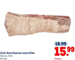 Makro Zuid-Amerikaanse contrafilet aanbieding