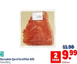 Makro Gerookte fjord forelfilet ASC aanbieding