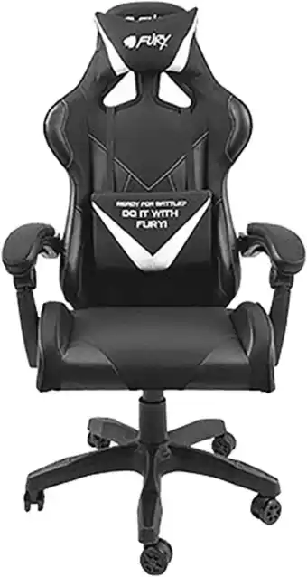 Bol.com Gaming Chair Fury NFF-1711 Black White aanbieding