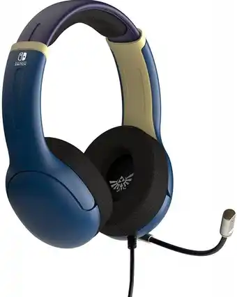 Bol.com PDP Gaming Airlite - Bedrade Headset voor Nintendo Switch - Zelda Hyrule Brave Blue aanbieding