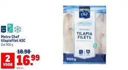 Makro Metro Chef tilapiafilet ASC aanbieding