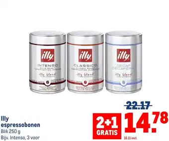 Makro Illy espressobonen aanbieding