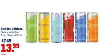 Makro Red Bull editions aanbieding