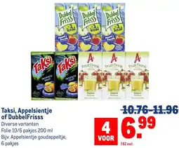 Makro Taksi, Appelsientje of DubbelFrisss aanbieding