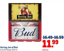 Makro Hertog Jan of Bud aanbieding