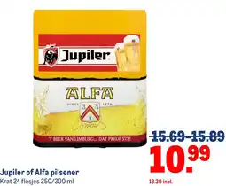 Makro Jupiler of Alfa pilsener aanbieding