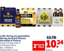 Makro Leffe, Hertog Jan speciaalbier, Hertog Jan Grand Pilsener, Karmeliet of Victoria aanbieding