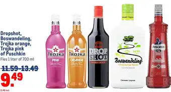 Makro Dropshot, Boswandeling, Trojka orange, Trojka pink of Puschkin aanbieding