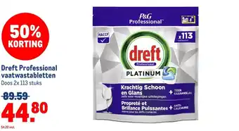 Makro Dreft Professional vaatwastabletten aanbieding