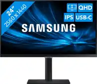 Bol.com Samsung LS24A600UCUXEN - QHD USB-C Monitor - 65w - 24 inch aanbieding