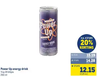 Makro Power Up energy drink aanbieding