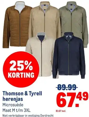 Makro Thomson & Tyrell herenjas aanbieding