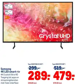 Makro Samsung 4K LED smart-tv aanbieding