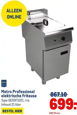 Makro Metro Professional elektrische friteuse aanbieding